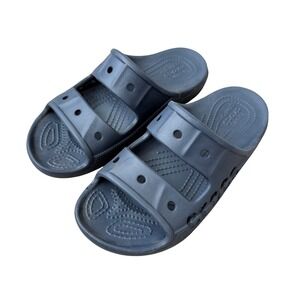 Crocs Navy Two Strap Slide Sandals Women's 6 Men's 4